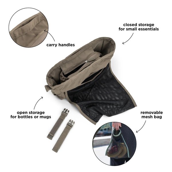Done by Deer Stroller organiser, Taupe - Done by Deer