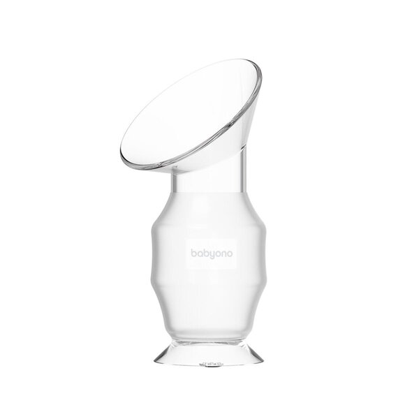 BabyOno Silicone breast pump collector Beige - BabyOno