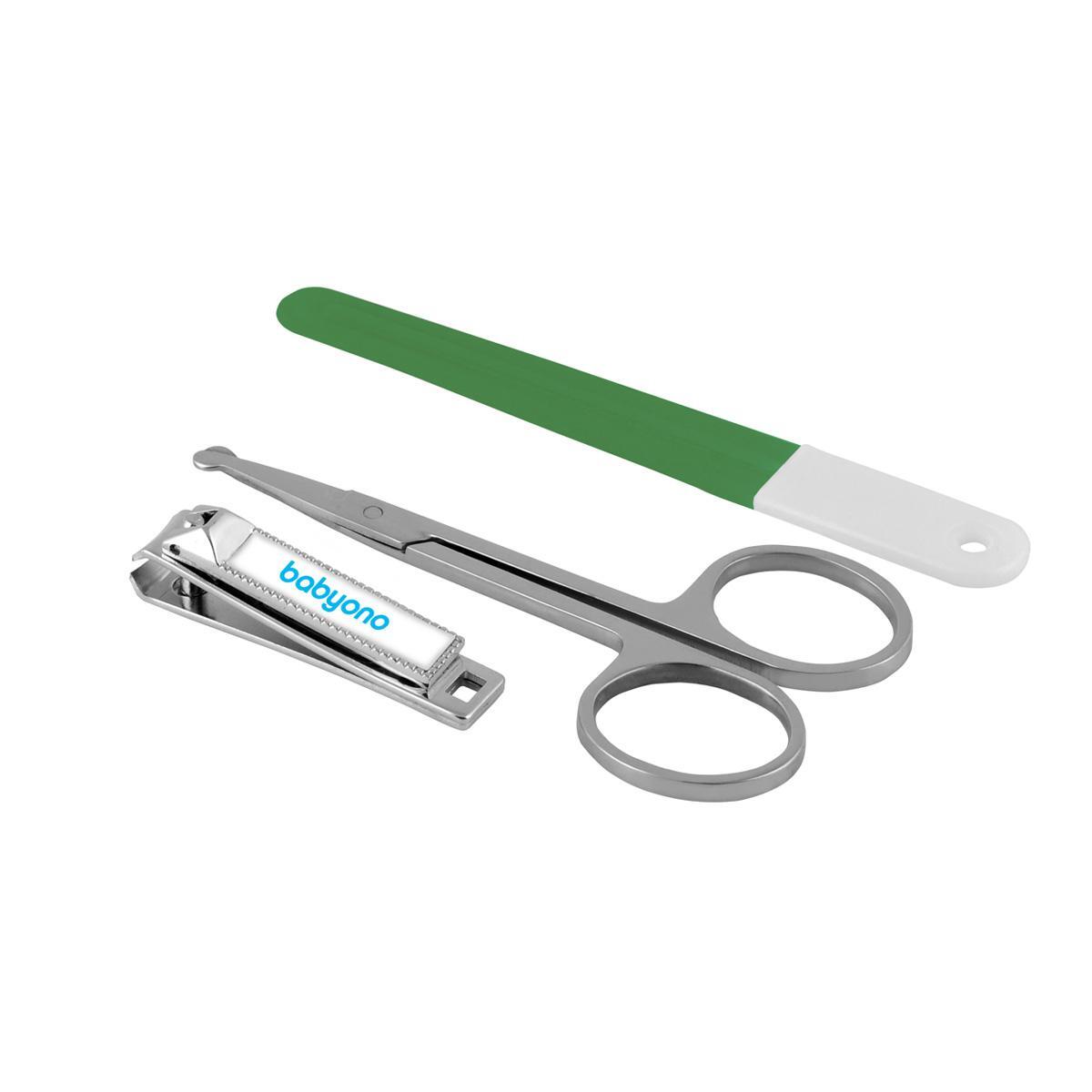 BabyOno 068 Cosmetic set: file, scissors and clippers - BabyOno